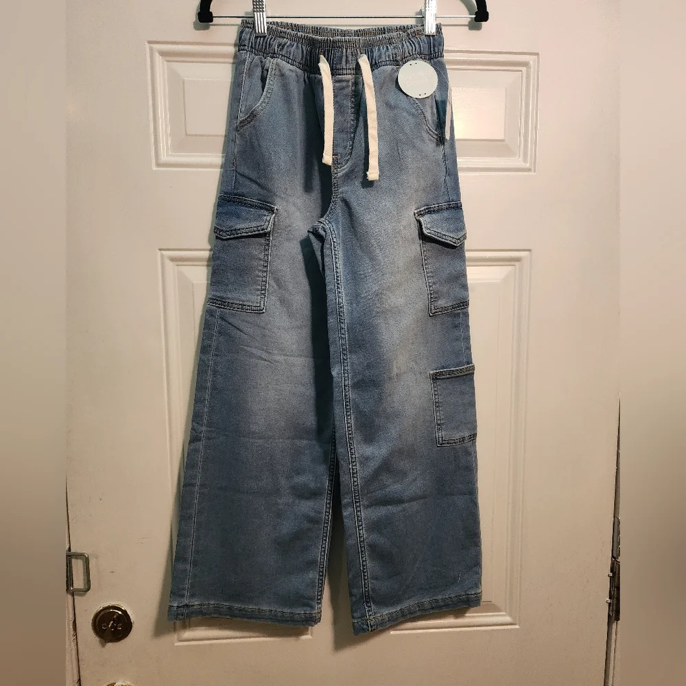 Nwt Kids Gap Light Blue Cargo Pants